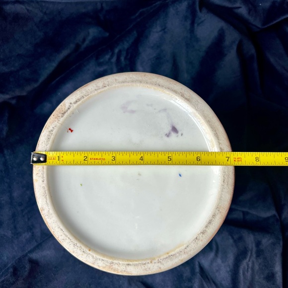 Stunning Large Antique Rose Famille Canton Porcelain Ginger Jar, Hand Painted - Picture 10 of 10